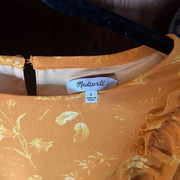 MADEWELL RUFFLE PEPLUM BLOUSE - Picture 3 of 5